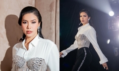 Minh Tú cuốn hút, tràn đầy năng lượng trong set đồ cá tính 