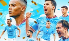 Arsenal thua cay đắng, Man City vô địch Ngoại hạng Anh năm thứ 3 liên tiếp