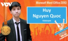 Học sinh Việt Nam tự hào giành huy chương vàng giải Vô địch tin học văn phòng thế giới