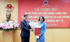 Công bố quyết định của Thủ tướng Chính phủ bổ nhiệm nữ Thứ trưởng Bộ Y tế