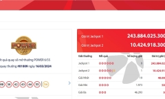 Một người may mắn trúng Vietlott hơn 10,4 tỷ đồng