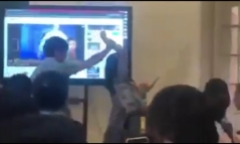 Vụ cô giáo bị bẻ tay, đẩy ra khỏi lớp học: Thầy giáo trong clip lên tiếng