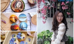 Vẽ họa tiết độc đáo trên bánh trung thu, cô gái Sài Gòn bỗng chốc “nổi như cồn”