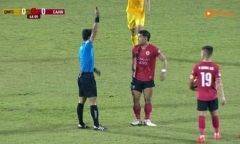 Thái độ thiếu văn hóa với trọng tài, Văn Thanh bị 