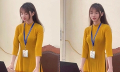 Cô giáo thực tập 2k3 xinh đẹp như hotgirl, trang phục đi dạy gây chú ý
