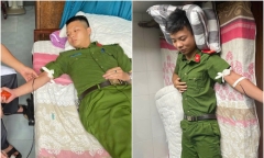 Tin tức thời sự mới ngày 16/8: Hai cán bộ công an ở Lào Cai hiến máu cứu người 
