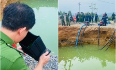 Vụ người đi xe máy lao xuống