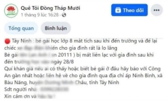 Nữ sinh lớp 8 nghi bị 