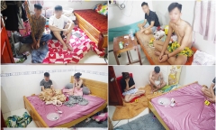 Ập vào căn nhà khả nghi, bắt quả tang nhóm nam nữ