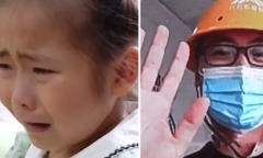 Video bé gái bật khóc vì thương bố làm việc vất vả thu hút 6,5 triệu lượt xem