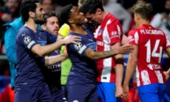 Cầu thủ Atletico Madrid, Man City xô xát từ trong sân đến đường hầm