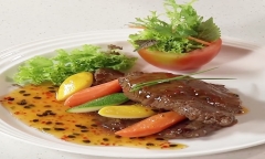 Công thức làm món bò sốt chanh dây chuẩn nhà hàng 5 sao