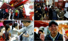 Giá vàng giảm mạnh, người dân ôm tiền tỷ đi mua vàng trước ngày vía Thần Tài