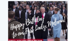  Donald Trump chúc mừng sinh nhật Đệ nhất phu nhân trên Twitter