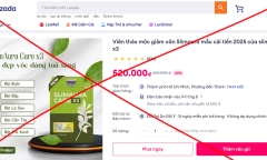 Bộ Y tế yêu cầu Lazada, Shopee gỡ bỏ thông tin về sản phẩm Slimaura Care x3