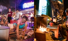 Xuyên đêm canh nồi bánh chưng: Nhịp Tết sống động và hồn quê giữa lòng TP.HCM