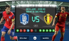 World Cup 2014: Dự đoán tỷ số trận Hàn Quốc đấu với Bỉ