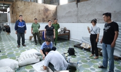 Triệt phá đường dây sản xuất, vận chuyển phân bón lậu quy mô lớn, thu giữ hơn 27 tấn