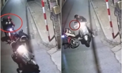 Clip: Cô gái bị 3 thanh niên chặn xe, kề hung khí vào cổ cướp tài sản ở Hà Nội, công an vào cuộc