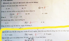Bài toán tiểu học đơn giản nhưng lại có kết quả gây tranh cãi