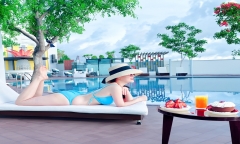 Vân Dung hiếm hoi diện bikini khoe dáng nuột nà như “gái đôi mươi”