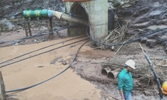 Điện Biên: 4 công nhân bị lũ cuốn khi đang thi công đào hầm thủy điện