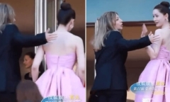 Yoona có hành xử ấn tượng khi bị nhân viên thảm đỏ LHP Cannes 