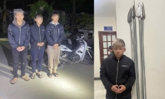 Cảnh sát 141 chặn giữ nhóm đối tượng mang hung khí đi đánh nhau