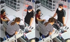 Clip: Kẻ buôn ma túy Bùi Đình Khánh vào cửa hàng thời trang, mặc cả mua quần áo