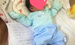 Thương tâm: Bé sơ sinh 3 ngày tuổi bị bỏ rơi kèm mảnh giấy viết tay của người mẹ