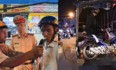 Về trước 22h tránh chốt kiểm tra nồng độ cồn, nam sinh không ngờ vẫn bị phạt
