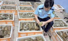 Phú Yên: Tiêu hủy 1.000kg chả chay không rõ nguồn gốc, xuất xứ