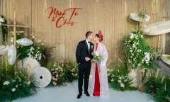 Hoa hậu Kỳ Duyên sánh đôi cùng ai đến đám cưới Minh Tú?