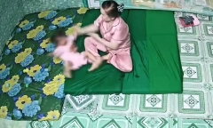 Khởi tố bảo mẫu có hành vi bạo hành trẻ em ở Long An
