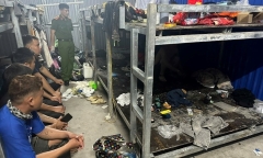 Phát hiện 29 đối tượng dương tính với ma túy trong khu lán trại công nhân