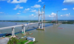 75 ngày đêm đẩy nhanh tiến độ hoàn thành dự án cầu Rạch Miễu 2