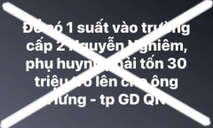 Trưởng phòng GD&ĐT TP Quảng Ngãi bác thông tin nhận tiền “chạy trường” 