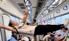 Vụ nam thanh niên ngang nhiên hít xà đơn trên tuyến metro số 1: Đề nghị công an vào cuộc