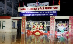 Gần 1.500 học sinh ở Đồng Nai phải nghỉ học do lũ trên sông Buông dâng cao