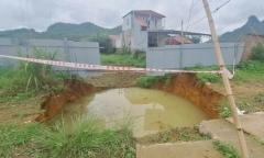 Vụ xe máy lao xuống