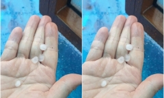 Ảnh hưởng của bão Wipha, Quảng Ninh xuất hiện mưa đá 