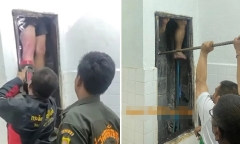 Chạy trốn cảnh sát bất thành, tên trộm bị 