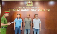 Khởi tố 3 người đàn ông ở Thanh Hóa khai thác trộm 3.500m3 đất để bán