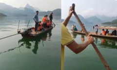Khẩn trường tìm kiếm 2 người mất tích do lốc xoáy làm lật thuyền ở Lai Châu