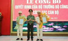 Bộ Công an bổ nhiệm 2 Phó Giám đốc Công an tỉnh Nghệ An