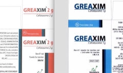 Thu hồi nhiều lô thuốc bột pha tiêm Greaxim được lưu hành khi chưa cấp phép