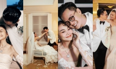 Loạt ảnh ngọt ngào trong hôn lễ của Thanh Hằng và chồng nhạc trưởng
