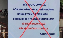 Thực hư tấm biển 