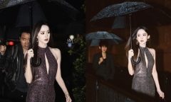 Cổ Lực Na Trát nổi bật trên thảm đỏ Milan Fashion Week: Visual đẹp không góc chết