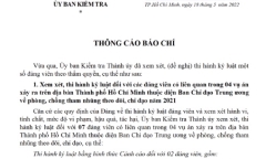 TP.HCM: Ủy ban Kiểm tra Thành ủy thi hành kỷ luật nhiều cán bộ